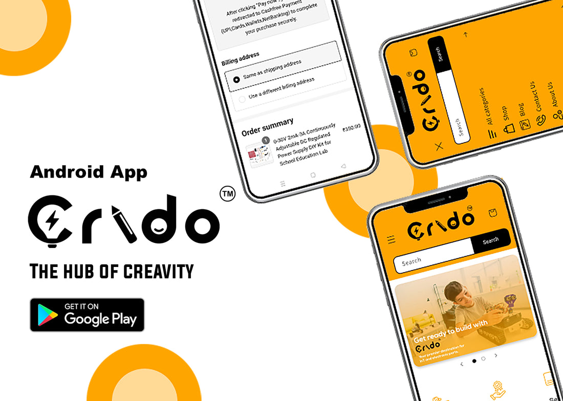 A vibrant image symbolizing innovation and connectivity in the IoT industry, featuring smart devices, connectivity symbols, and people interacting with technology, inviting viewers to join CRIDO's journey.