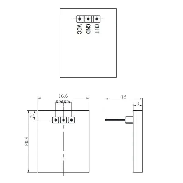 Blue HTTM Capacitive Touch Button Sensor Module