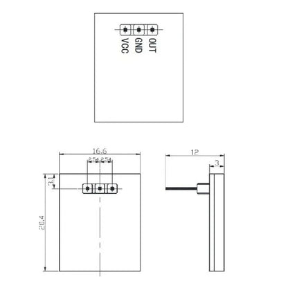 Red HTTM Capacitive Touch Button Sensor Module