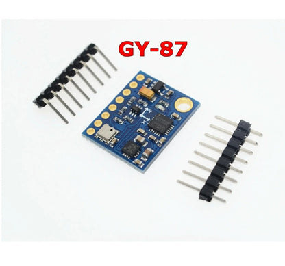 HW-290/GY-87 10DOF Sensor Module: MPU6050 + HMC5883L + BMP180 - 3-Axis Gyro, Acceleration, Magnetic Field, Air Pressure