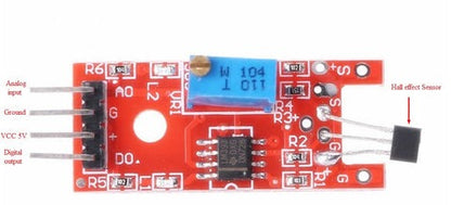 Magnetic Hall Effect Sensor Module for Linear Measurement