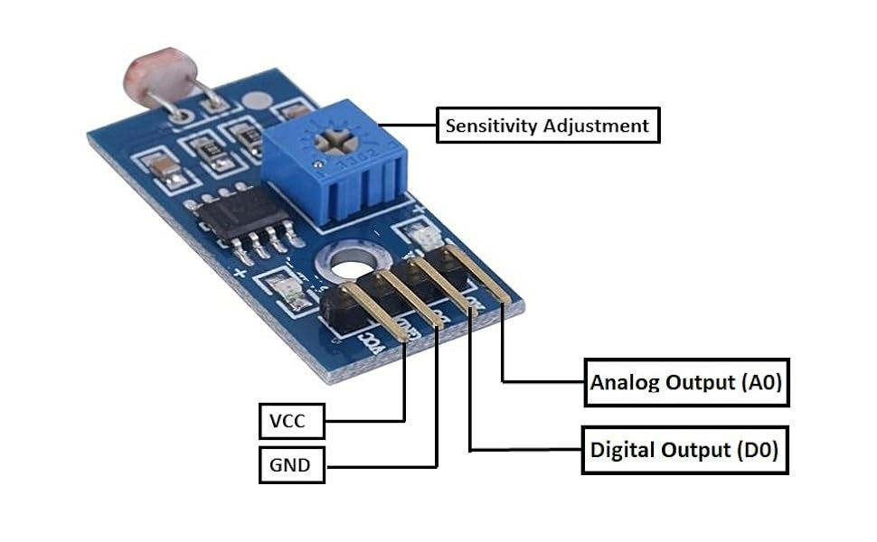 LM393 Photosensitive Light-Dependent Control Sensor Module with LDR