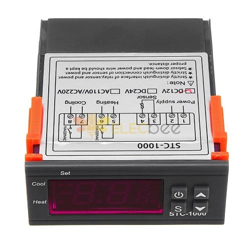 STC-1000 DC12V Digital Temperature Controlled Thermostat Switch with Two Relay Output