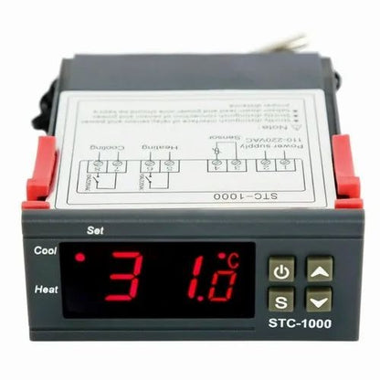 STC-1000 DC12V Digital Temperature Controlled Thermostat Switch with Two Relay Output