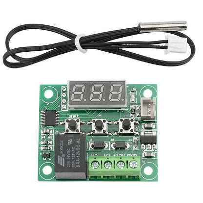 W1209 12V Digital Temperature Controller Module with Display and NTC Temperature Sensor