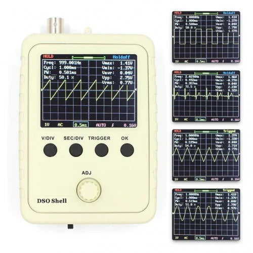 DSO150 Assembled Shell Digital Oscilloscope for Electronic Teaching Practice DIY STM32 Suite (Upgraded Version of DSO138)