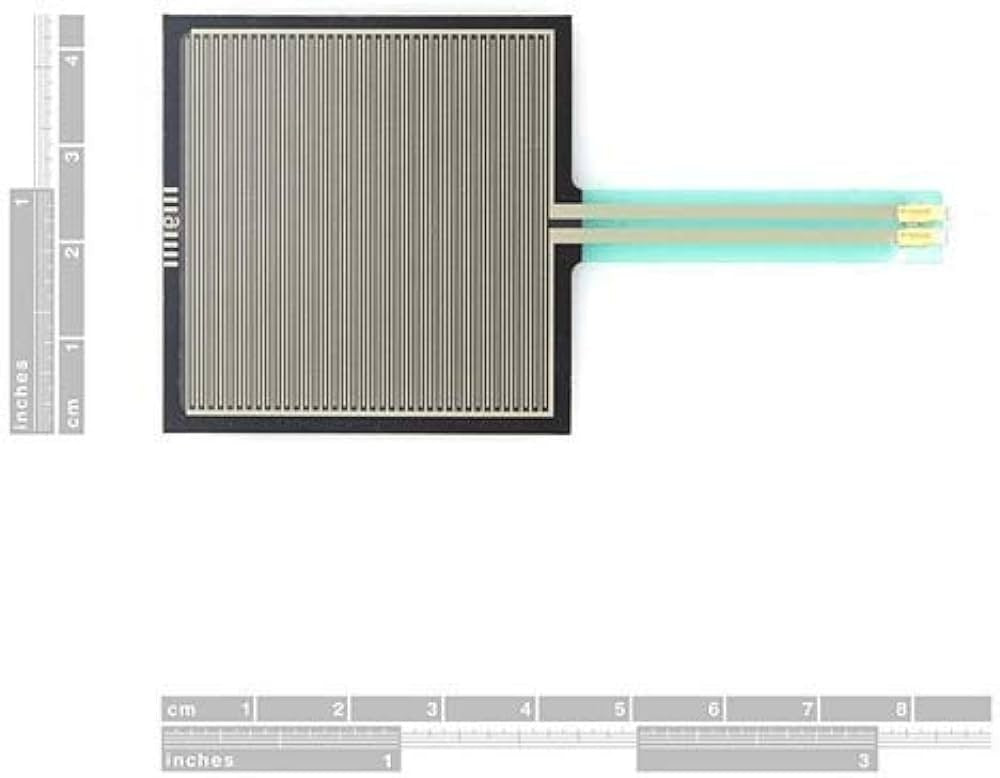 Square 39.1mm Force Sensitive Resistor Pressure Sensor