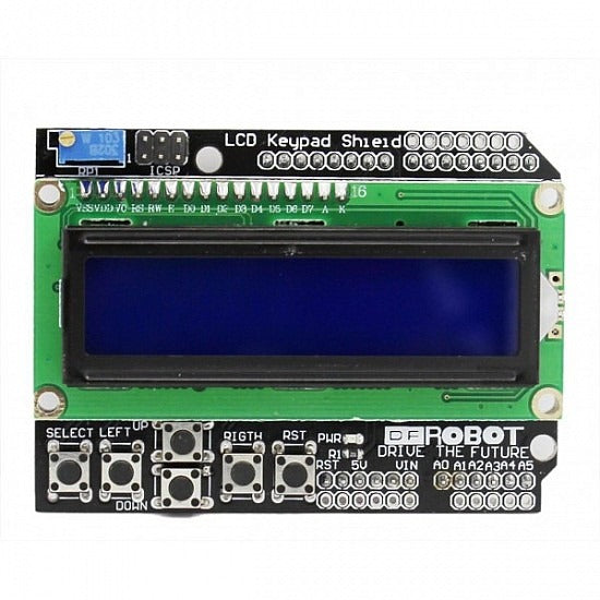 1602 LCD Board Keypad Shield Blue Backlight for Arduino