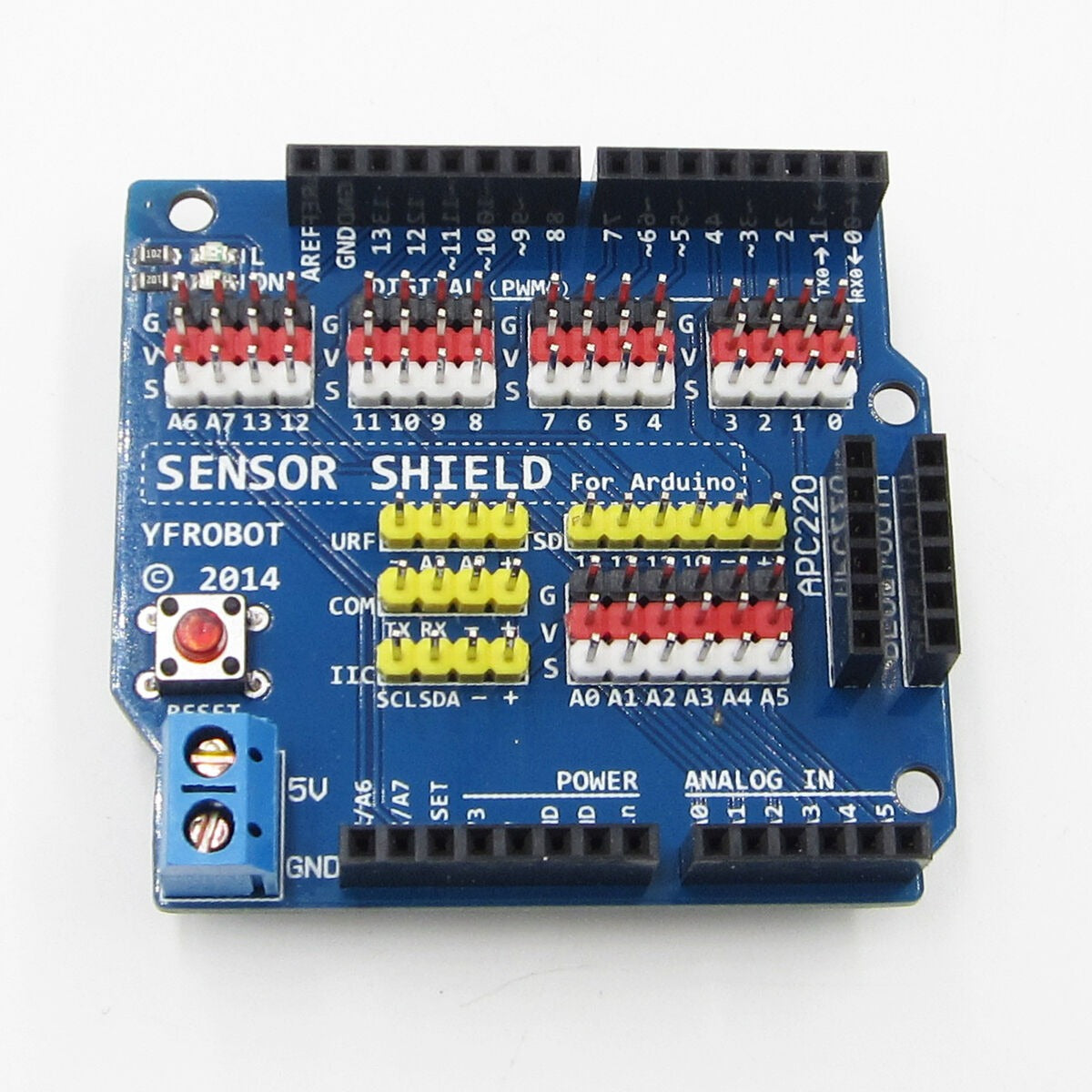 Sensor Shield V5.0 Electric Module Expansion Board for Arduino Uno R3