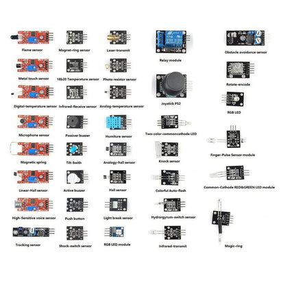 37 in 1 Sensors Kit compatible with Arduino