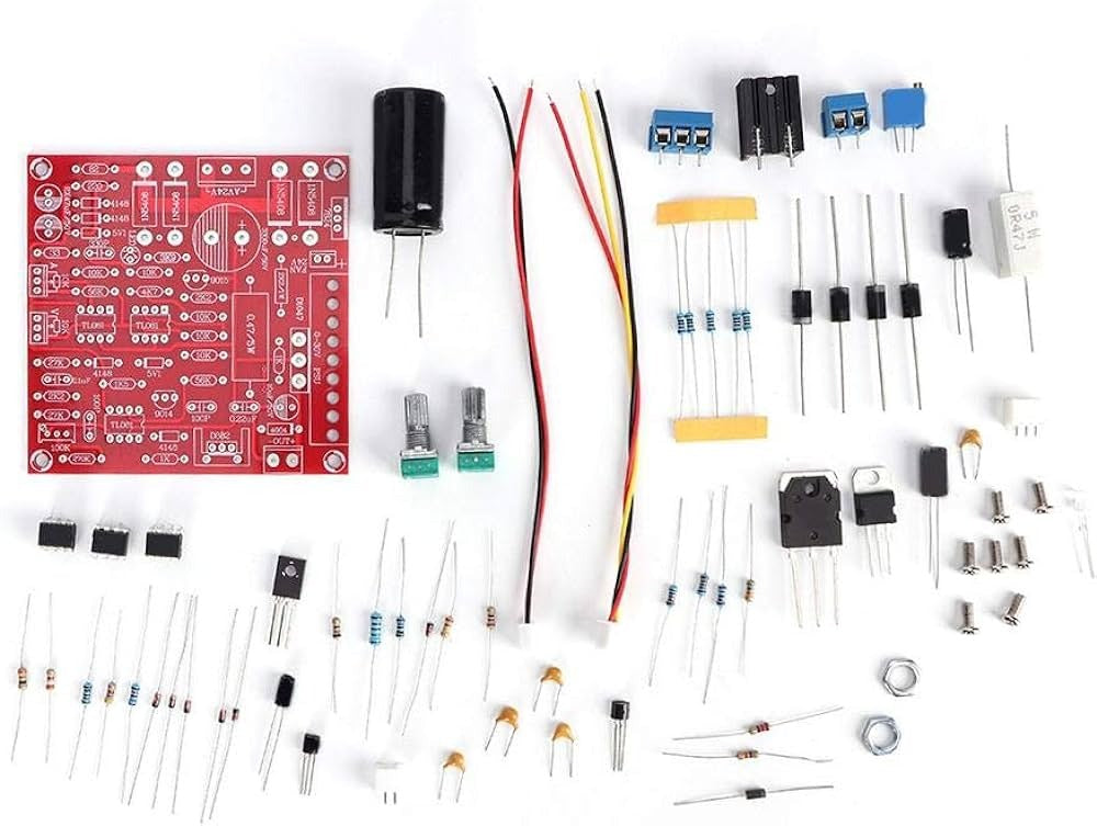 0-30V 2mA-3A Continuously Adjustable DC Regulated Power Supply DIY Kit for School Education Lab