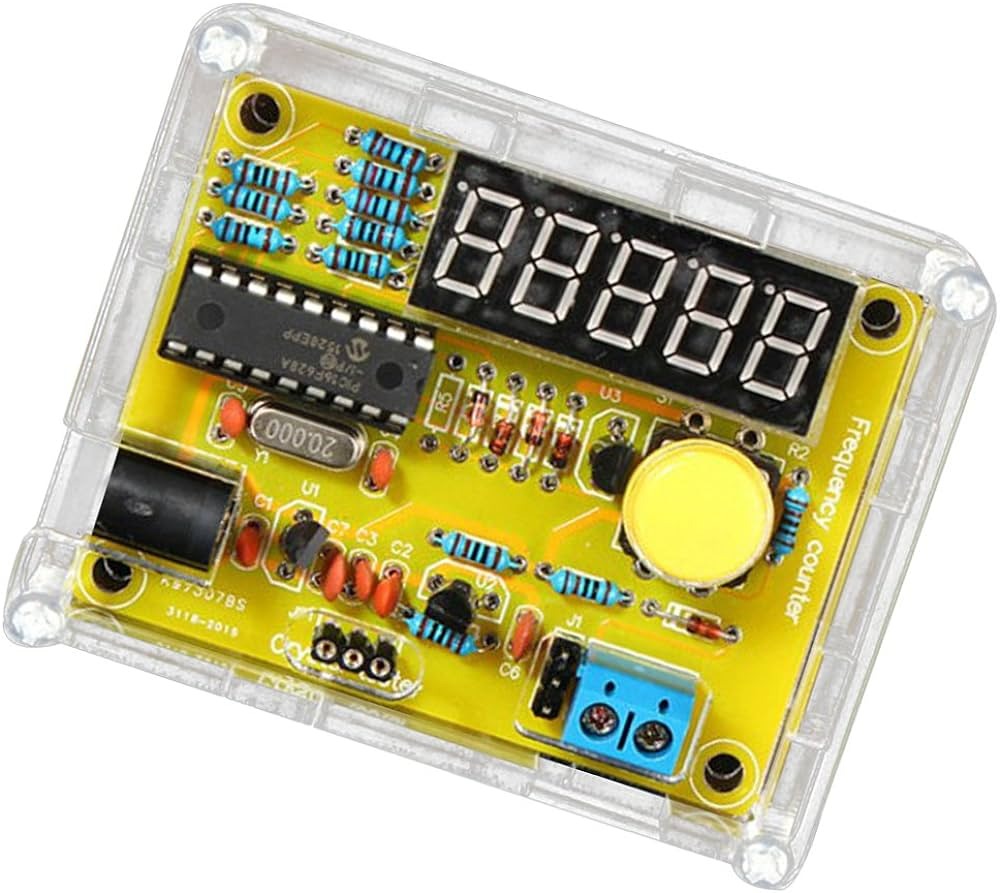 DIY Frequency Tester 1Hz-50MHz Crystal Counter Meter With Case Kit