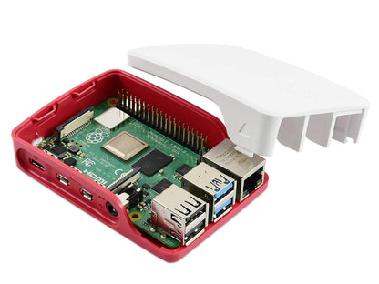 Raspberry Pi 4 Case Enclosure Red-White