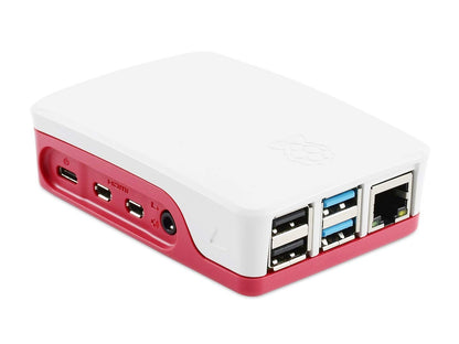 Raspberry Pi 4 Case Enclosure Red-White