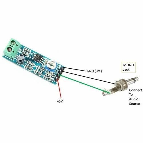 LM386 Audio Amplifier Module 200 Times Input 10K Adjustable Resistance