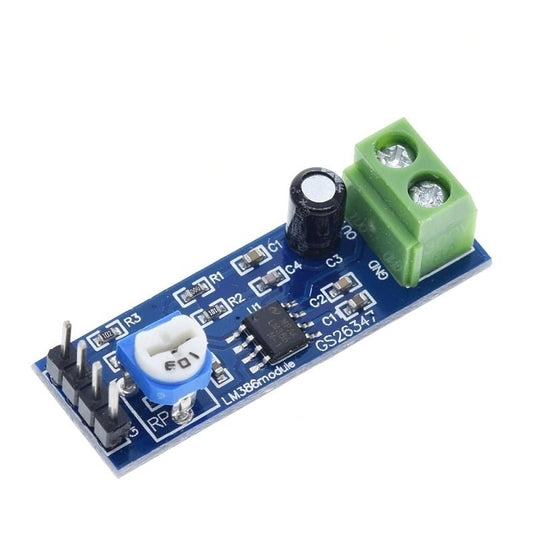 LM386 Audio Amplifier Module 200 Times Input 10K Adjustable Resistance