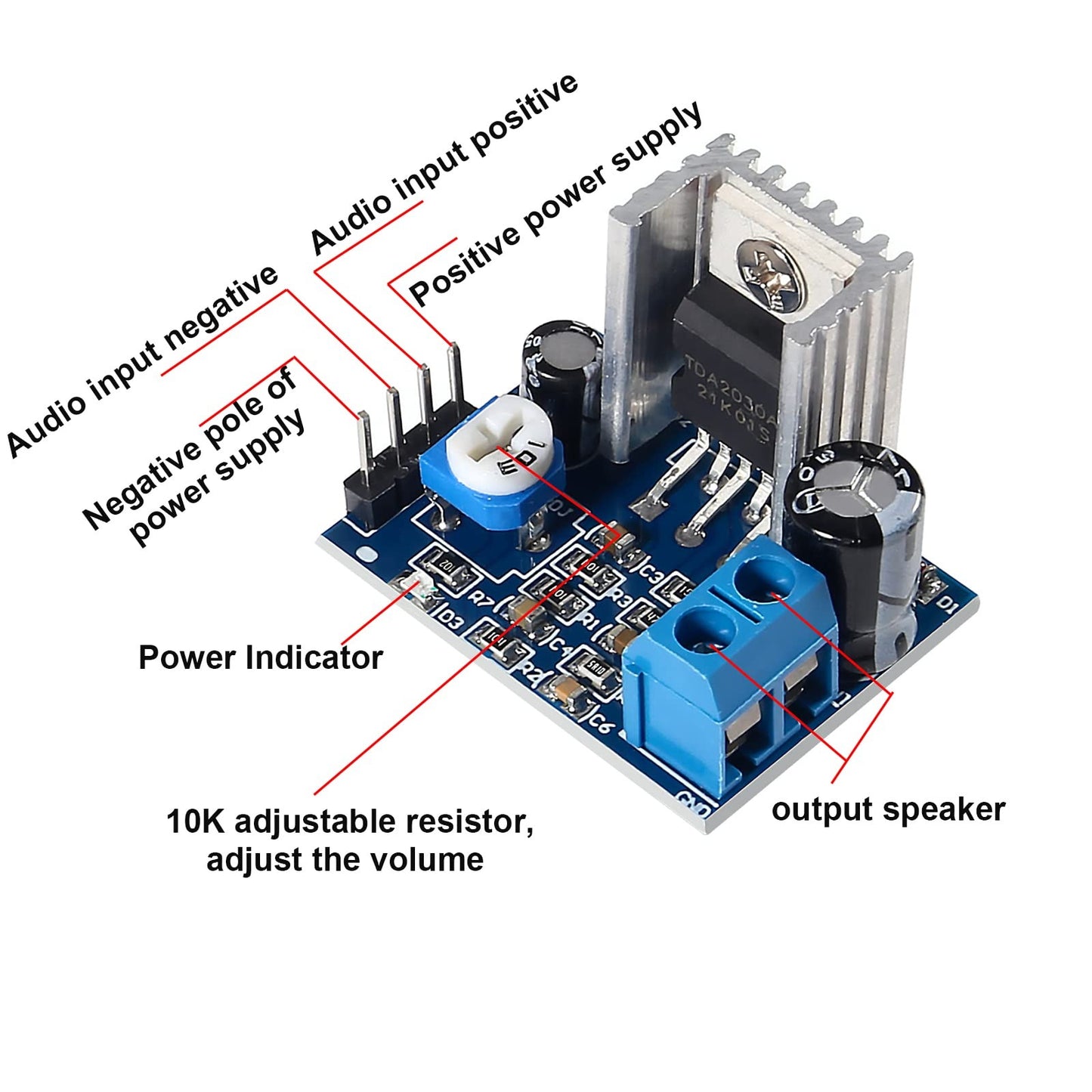 TDA2030 Audio Amplifier Module 6-12V