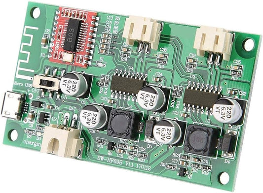 2x6W DC 5V 3.7V Speaker Modified Stereo Bluetooth amplifier board can connected Lithium Battery