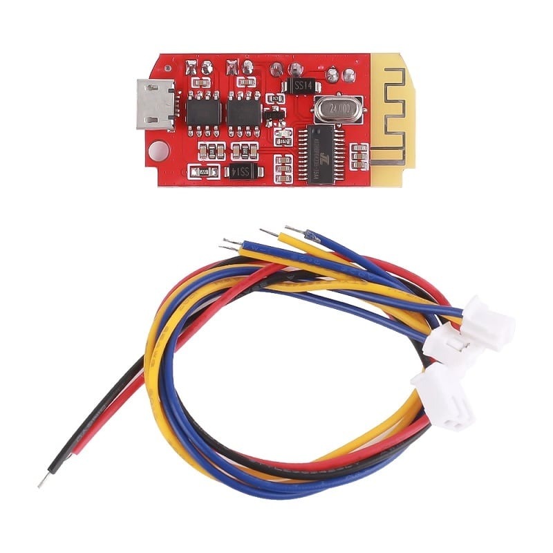 CT14 Bluetooth 4.2 F Class 5W+5W Stereo Audio Amplifier Module with Onboard Micro-USB battery Charging