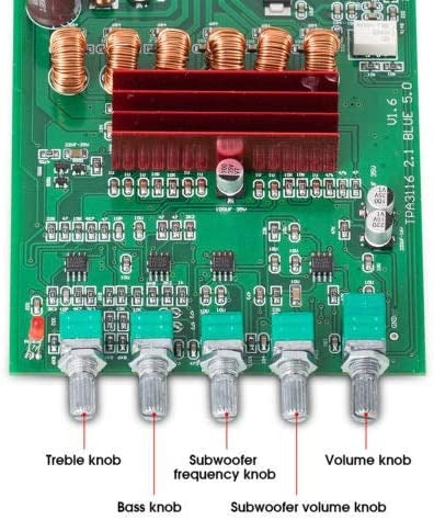 DP1A TPA3116 2.1 Digital Amplifier Board Subwoofer 2*80W+100W BT5.0 APTX HD Power Amp Board