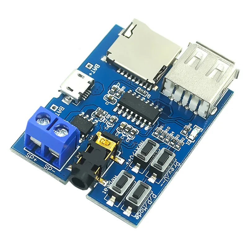 Non-Destructive MP3 Decoding Board with Self-Powered TF Card U Disk Decoded Player Module