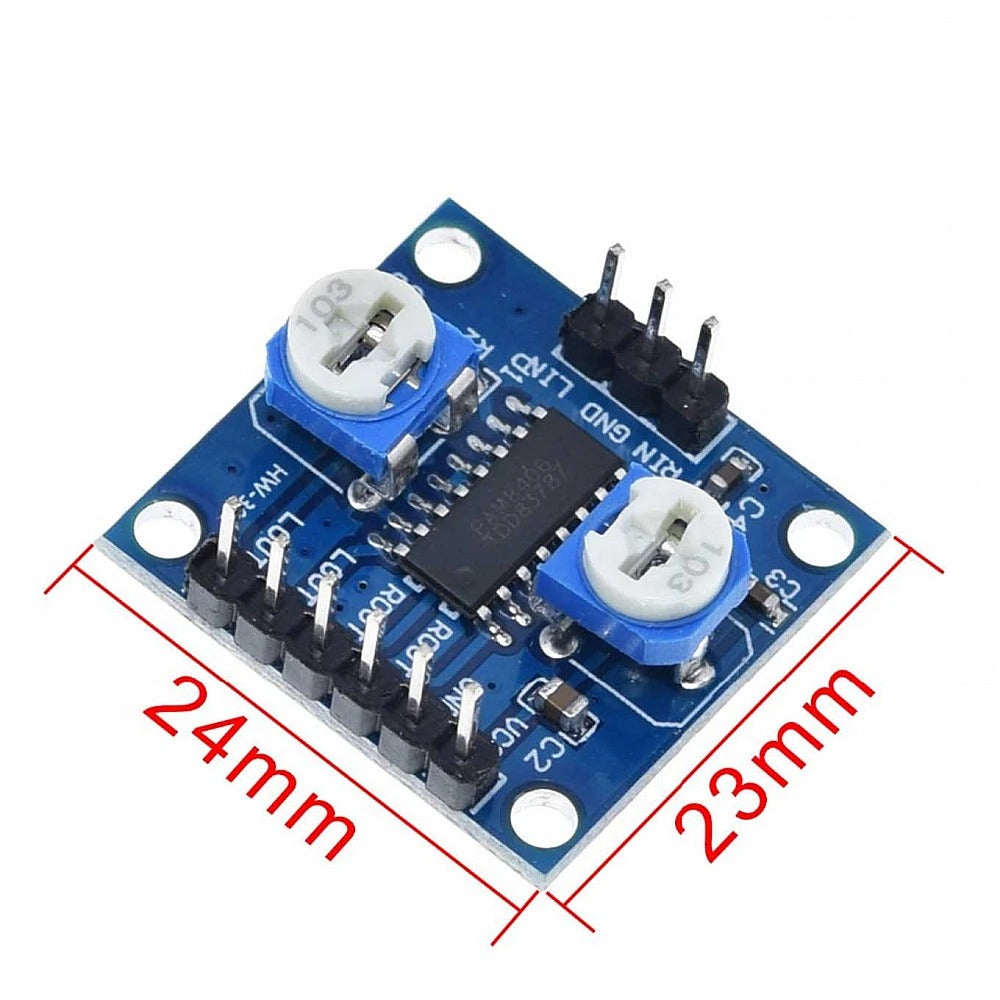 PAM8406 Digital Amplifier Module With Volume Control Potentiometer 5Wx2 Stereo