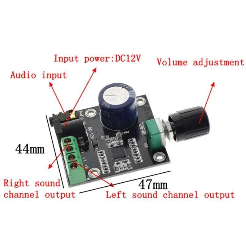 XH-M120 PAM8610 2X15W Mini Audio Amplifier Board Dual Channel Class D Module