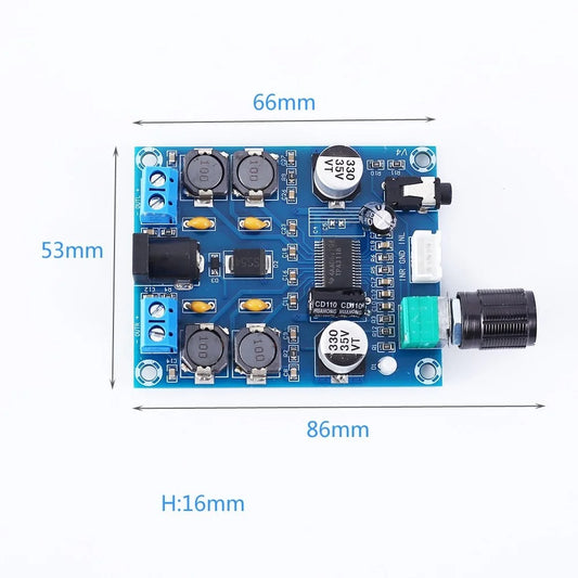 XH-M312 TPA3118D2 45W*2 Dual Channel Digital Audio Amplifier Board Module