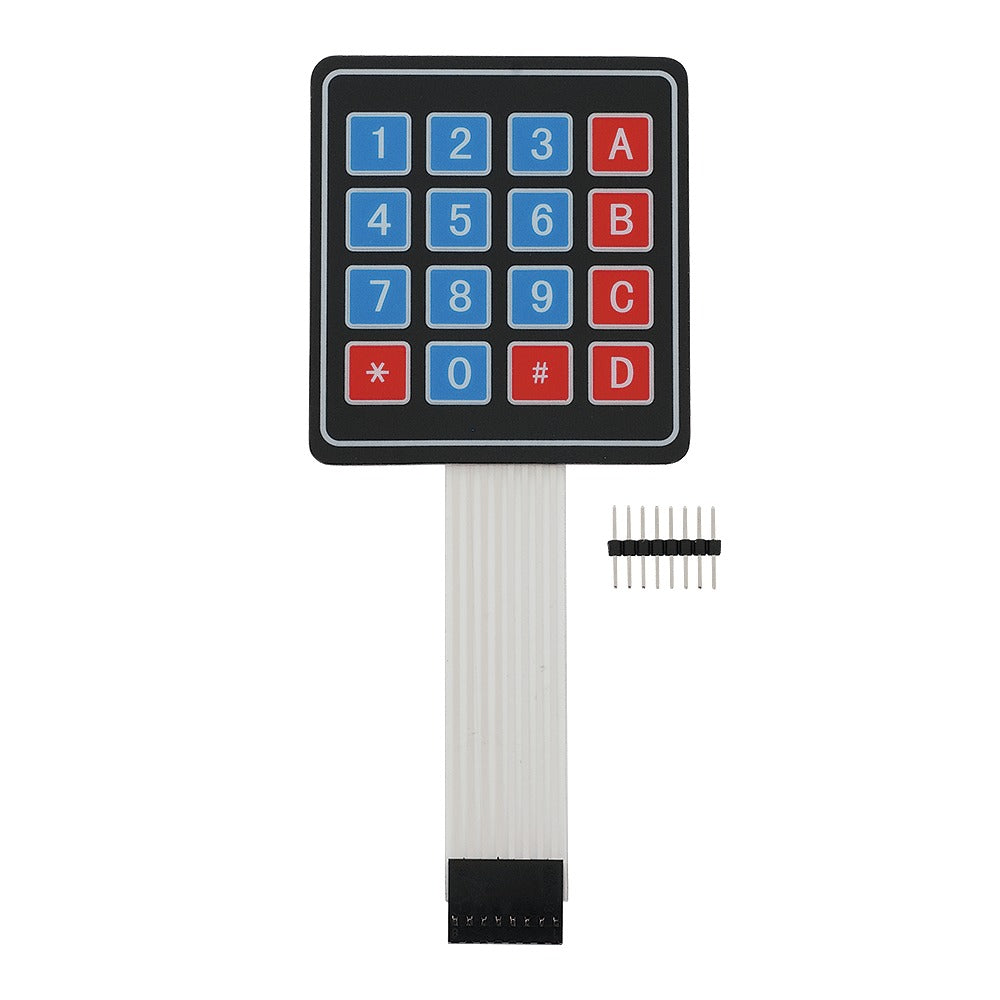 4 - 4 Matrix Membrane Type Keypad - 16 Keys