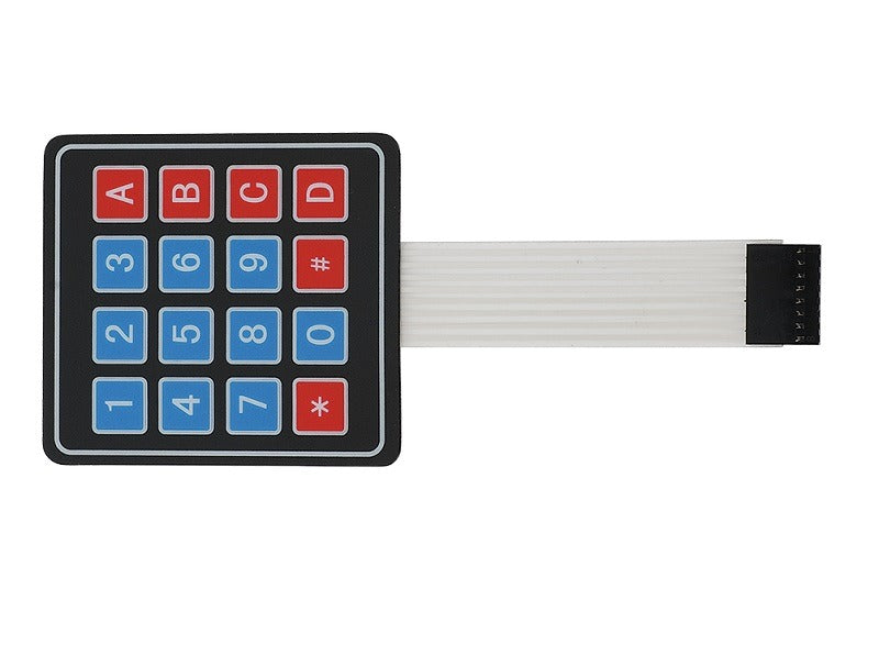 4 - 4 Matrix Membrane Type Keypad - 16 Keys