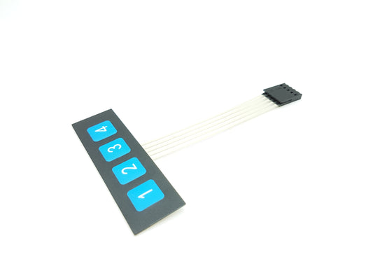 DC 12V 1 - 4 Key Matrix Membrane Switch Keypad