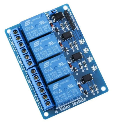 5V 10A 4-Channel Optocoupler Relay Board Module