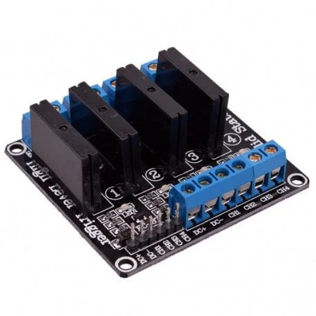 5V 4 Channel SSR Omron G3MB-202P Solid State Relay Module 240V 2A Output with Resistive Fuse