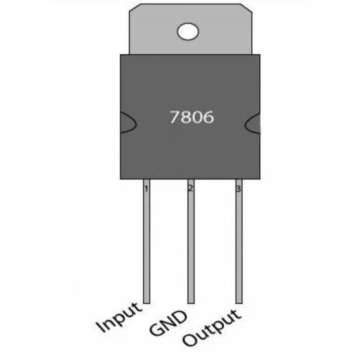 LM7806 6V Linear Positive Voltage Regulator IC-Pack of 3