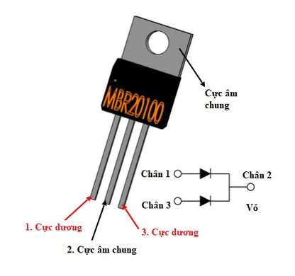 MBR20100CT 20A 100V Dual High Voltage Schottky Diode Rectifier