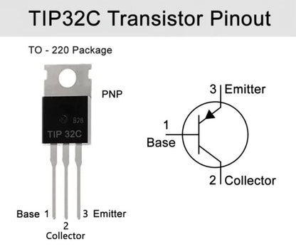 TIP32C PNP Bipolar Power Transistor 100V 3A TO-220 Package