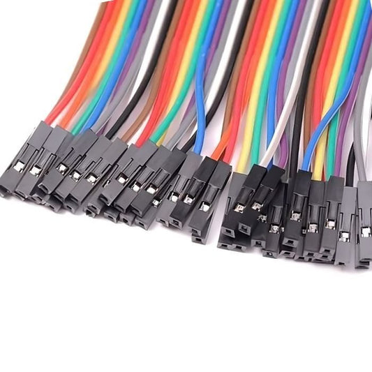 20CM Female to Female Breadboard Jumper Cable 2.54mm – 40 Pcs