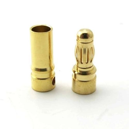 3.5 mm Gold Plated Bullet Connector Male/Female Pair