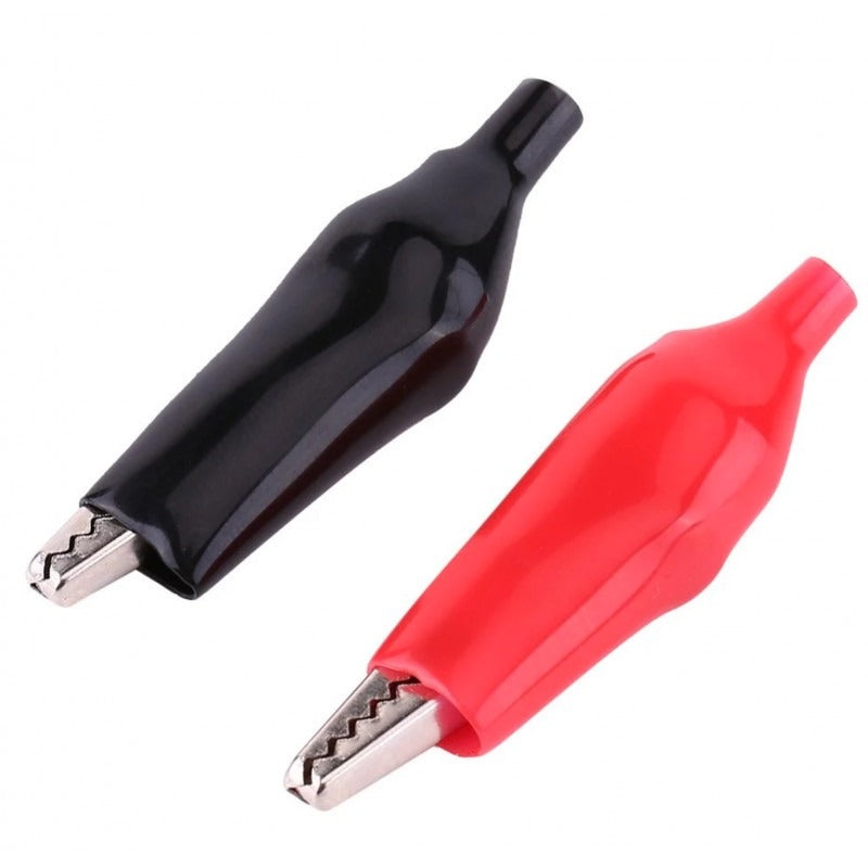 Alligator (Crocodile) Clip Red+Black 3-pair