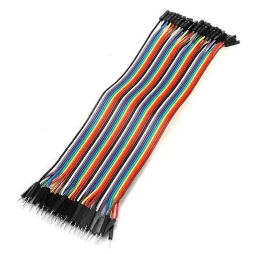 Male to Female Breadboard Jumper Cable 20CM – 40 Pcs