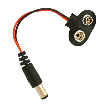 9v Battery Snap Connector with DC Jack with Battery Connector Cap