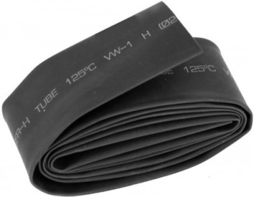 Heat Shrink Sleeve Tube 100mm Black 1meter Industrial Grade (HST)