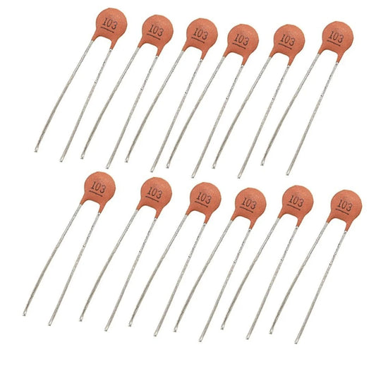 0.01uF 50V -103 Ceramic Capacitor DIP -Set of 20 Pieces