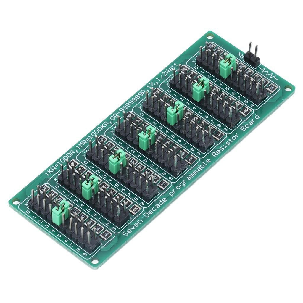 Green 7 Decade 1R – 9999999R Programmable Resistor Resistance Board Module