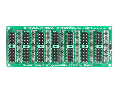 Green 7 Decade 1R – 9999999R Programmable Resistor Resistance Board Module