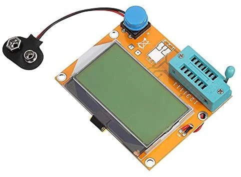 9V Battery Operated LCR-T4 12864 LCD Graphical Transistor Tester Resistance Capacitance ESR SCR Meter