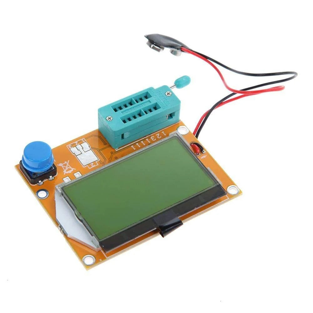 9V Battery Operated LCR-T4 12864 LCD Graphical Transistor Tester Resistance Capacitance ESR SCR Meter