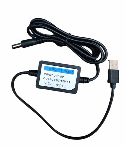 DC 5V 2A to DC 9V Step Up Module USB Power Booster Converter Adapter Cable 2.1 - 5.5mm Plug