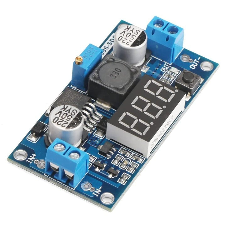 LM2596 2A DC-DC Buck Step-down Converter Module DC 4.0~40 to 1.3-37V with LED Voltmeter