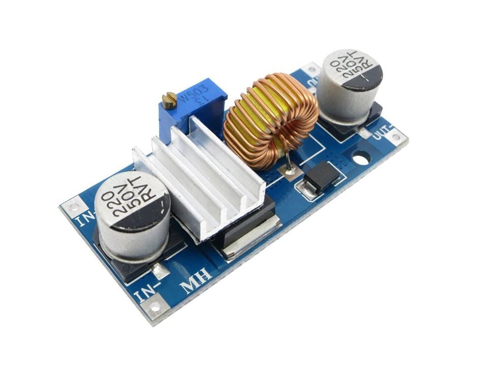 XL4015 5A DC-DC Step Down Adjustable Buck Converter Module with Heatsink